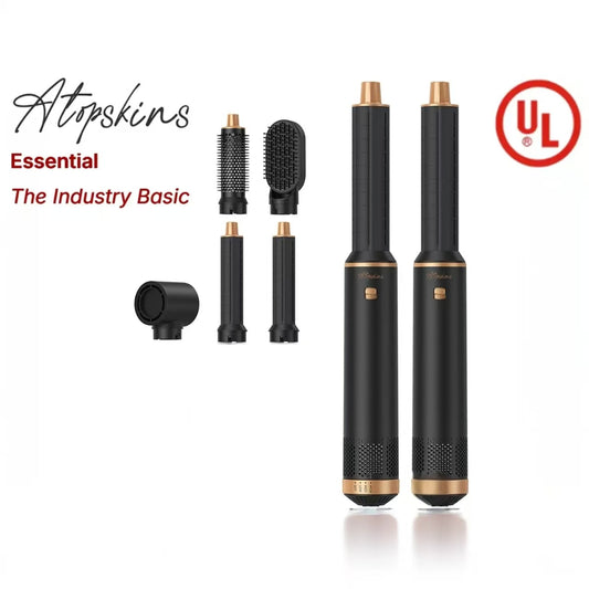 ATOPSKINS 5-in-1 Air Styler, Lightweight Hair Dryer & Hot Air Curlers with Diffuser & Curly Hair Brush